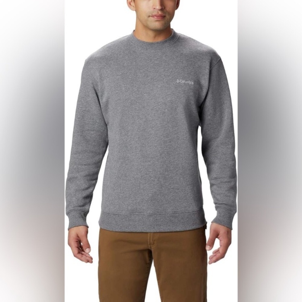 Columbia Men's Classic Gray Crewneck Sweater